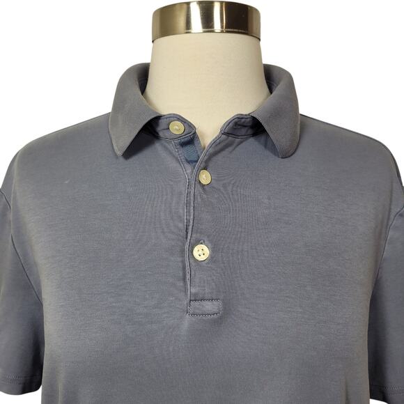 Joseph Abboud Men's Modern Fit Light Blue Collared Polo Short Sleeve Shirt Small - Picture 2 of 7